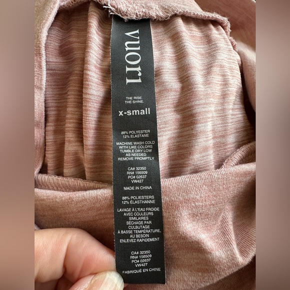 Vuori Lux Harem pant. Heathered Pink. Size X-small - Picture 5 of 5